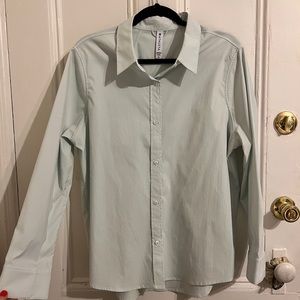 Athleta Mint Green Button Down